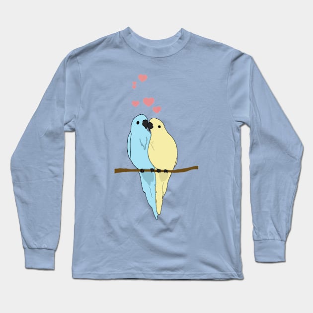 Love Birds Long Sleeve T-Shirt by Nell The Creator